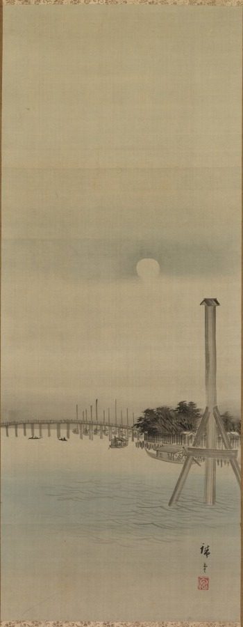 Night Scene on the Sumida River by Utagawa Hiroshige (Japanese, 1797–1858)