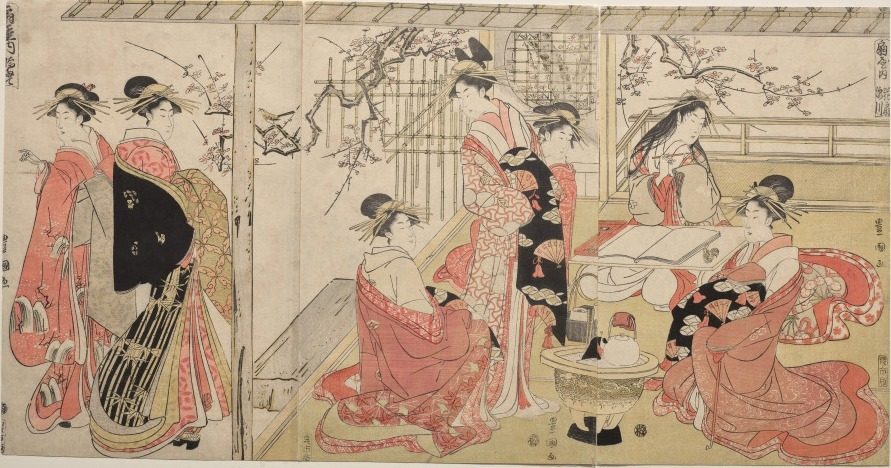 Courtesans of the Ōgiya on a Spring Outing by Utagawa Toyokuni (Japanese, 1769–1825)
