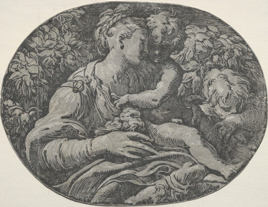 Virgin and Child with St. John by Antonio da Trento (Italian, c. 1508–c. 1550)