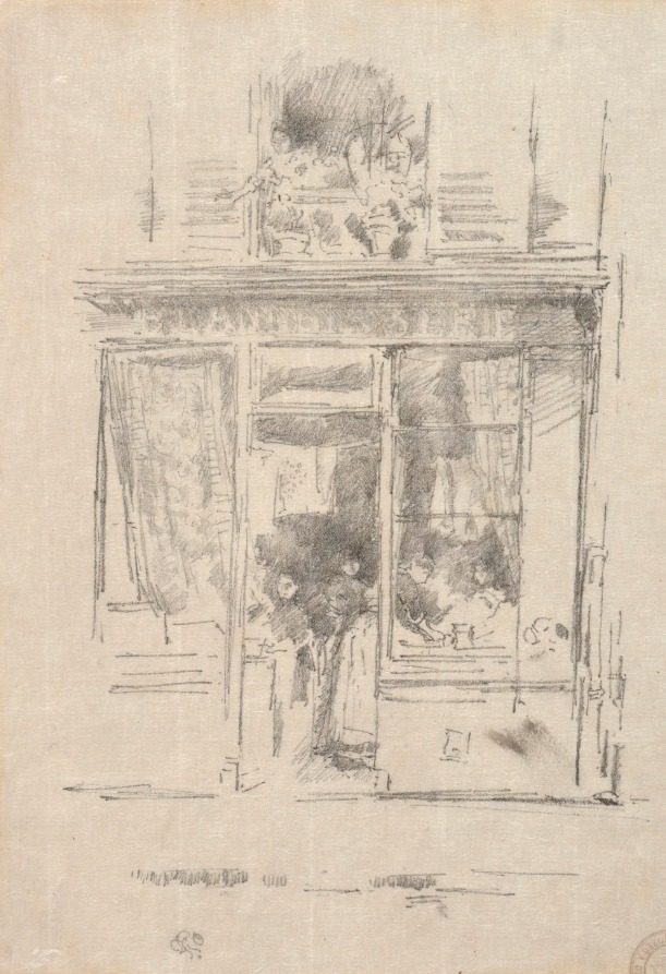 The Laundress: La Blanchisseuse de la place Dauphine by James McNeill Whistler (American, 1834–1903)