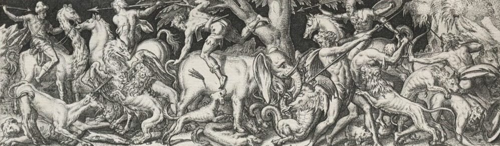 Combats and Triumphs by Etienne Delaune (French, 1518/19-c. 1583)