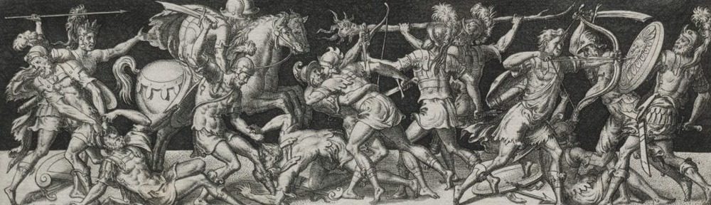 Combats and Triumphs by Etienne Delaune (French, 1518/19-c. 1583)