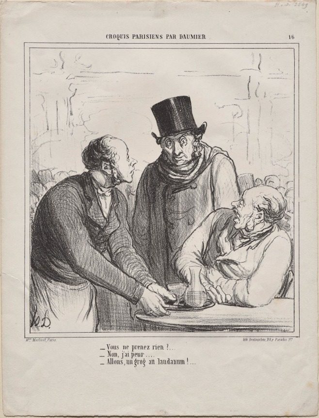Are you not ordering anything?... by Honoré Daumier (French, 1808–1879)