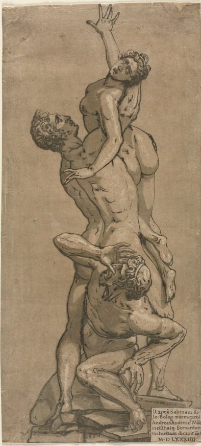 The Abduction of a Sabine Woman by Andrea Andreani (Italian, about 1558–1610)