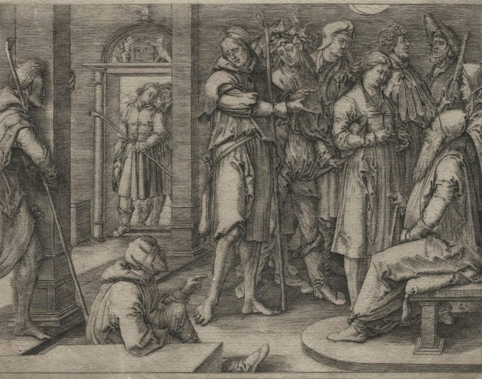 The Story of Joseph:  Joseph Interprets his Dream to Jacob by Lucas van Leyden (Netherlandish, 1494–about 1533)
