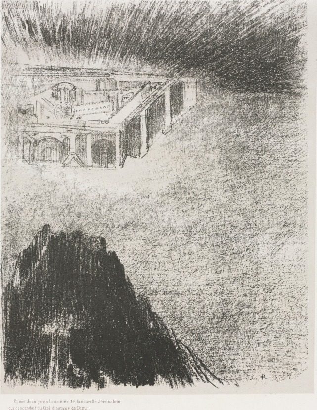 And I, John, Saw the Holy City, New Jerusalem, Coming Down from God and out of Heaven by Odilon Redon (French, 1840–1916)
