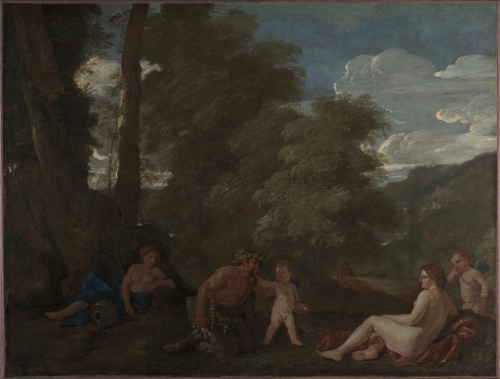 Nymphs and a Satyr (Amor Vincit Omnia) by Nicolas Poussin (French, 1594–1665)