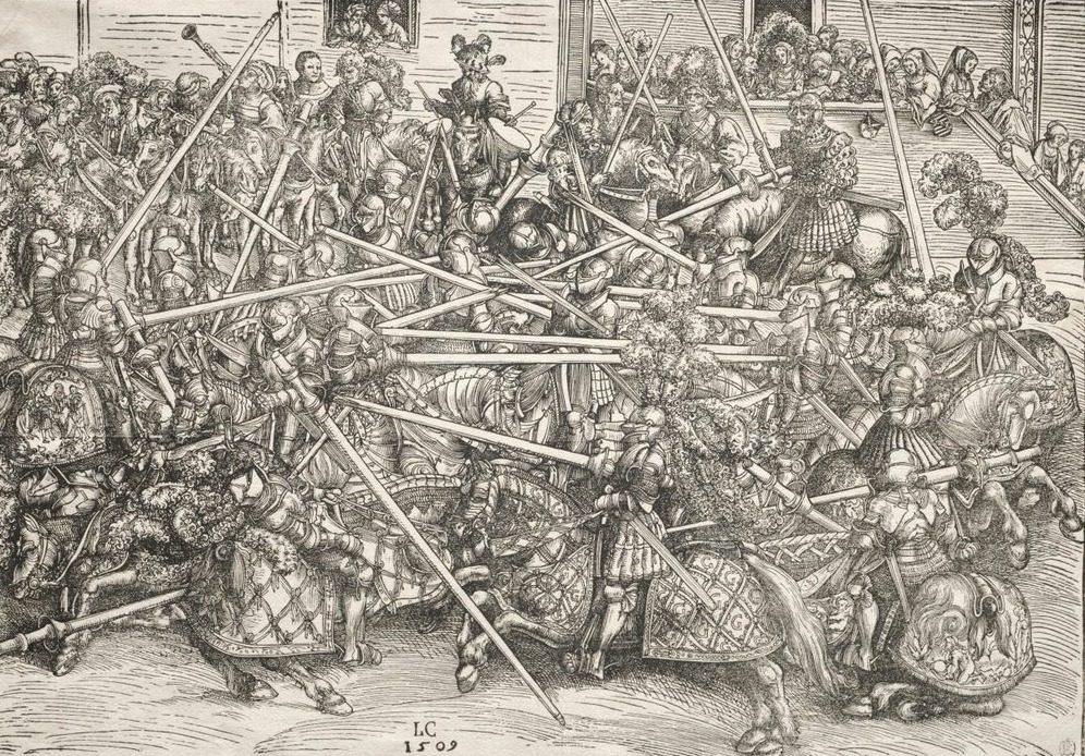 The Tournament with lances by Lucas Cranach (German, 1472–1553)