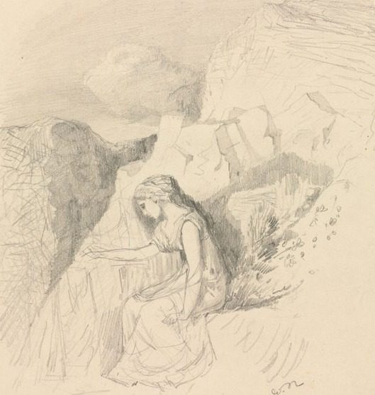 Melancholy by Odilon Redon (French, 1840–1916)