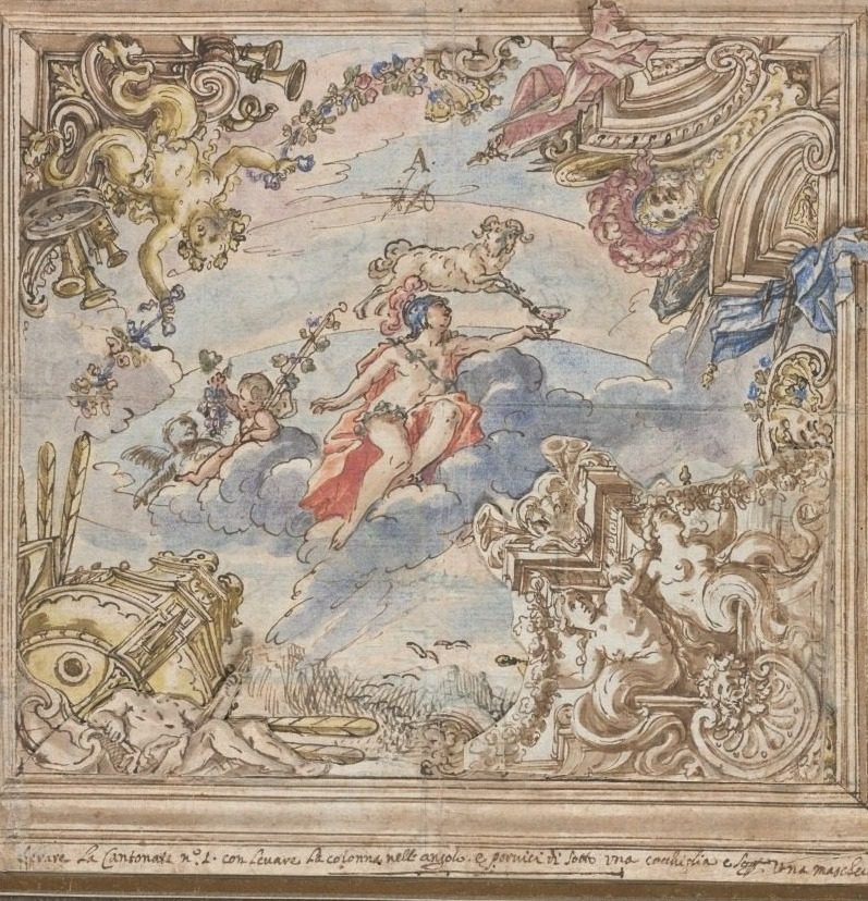 Design for a Ceiling: Mars and Aries