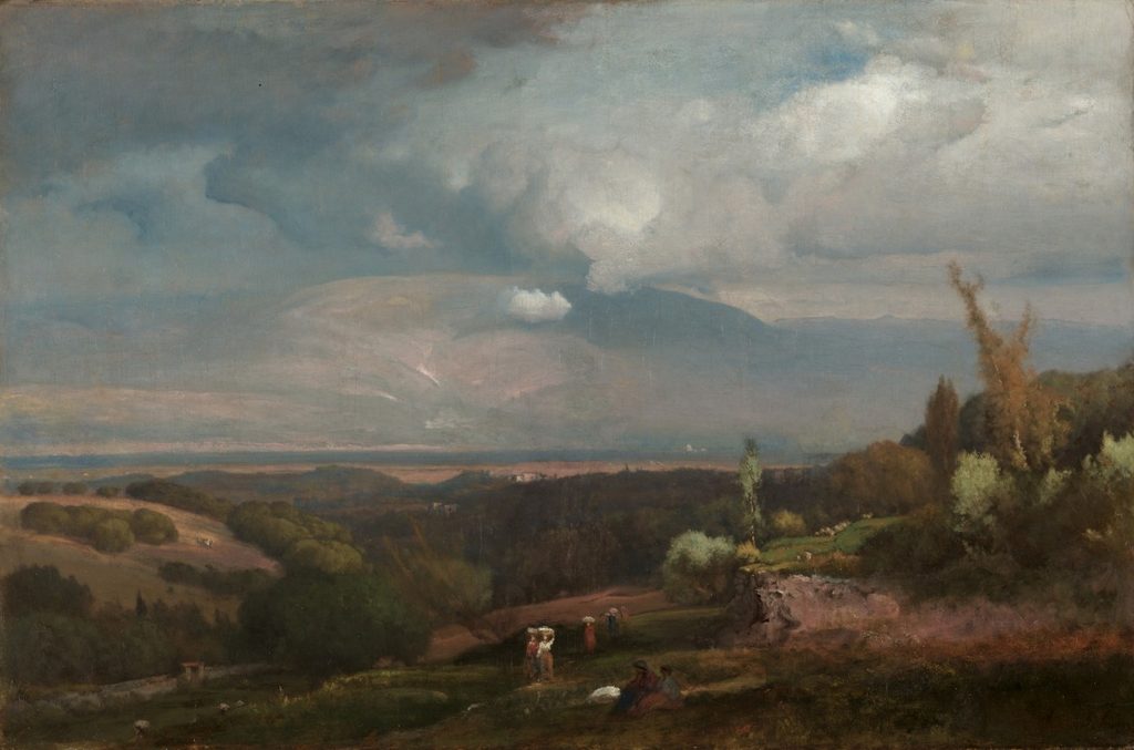 Approaching Storm from the Alban Hills by George Inness (American, 1825–1894)