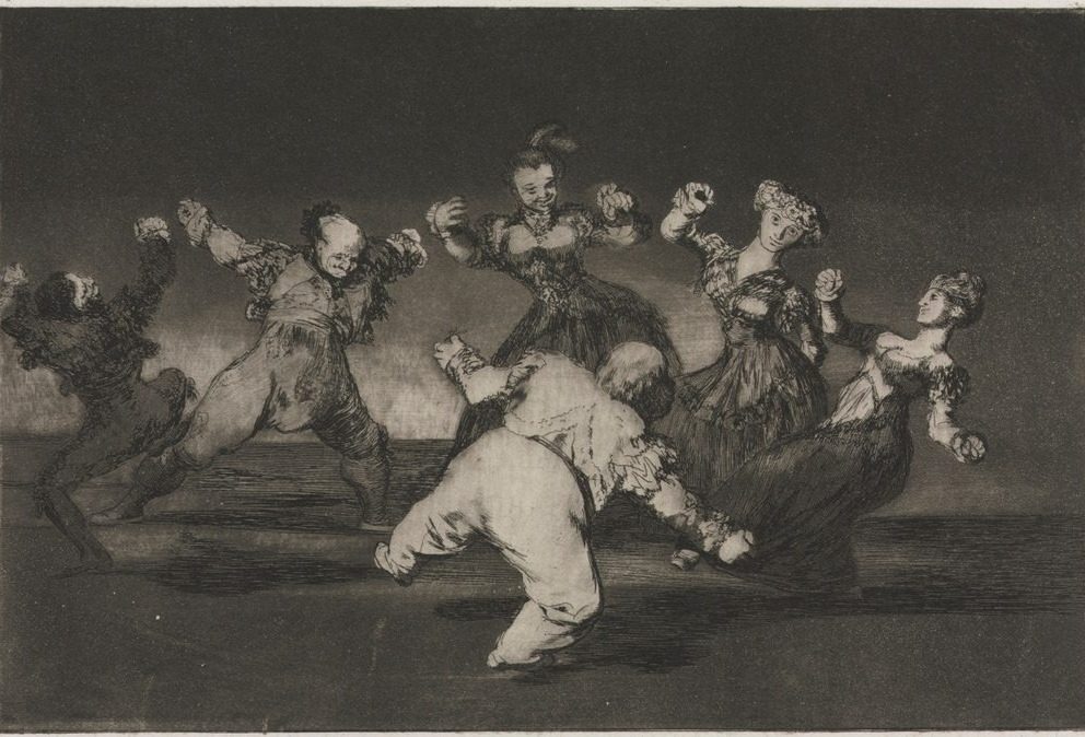 The Proverbs:  If Marion Will Dance, Then She Has to Take the Consequences by Francisco de Goya (Spanish, 1746–1828)