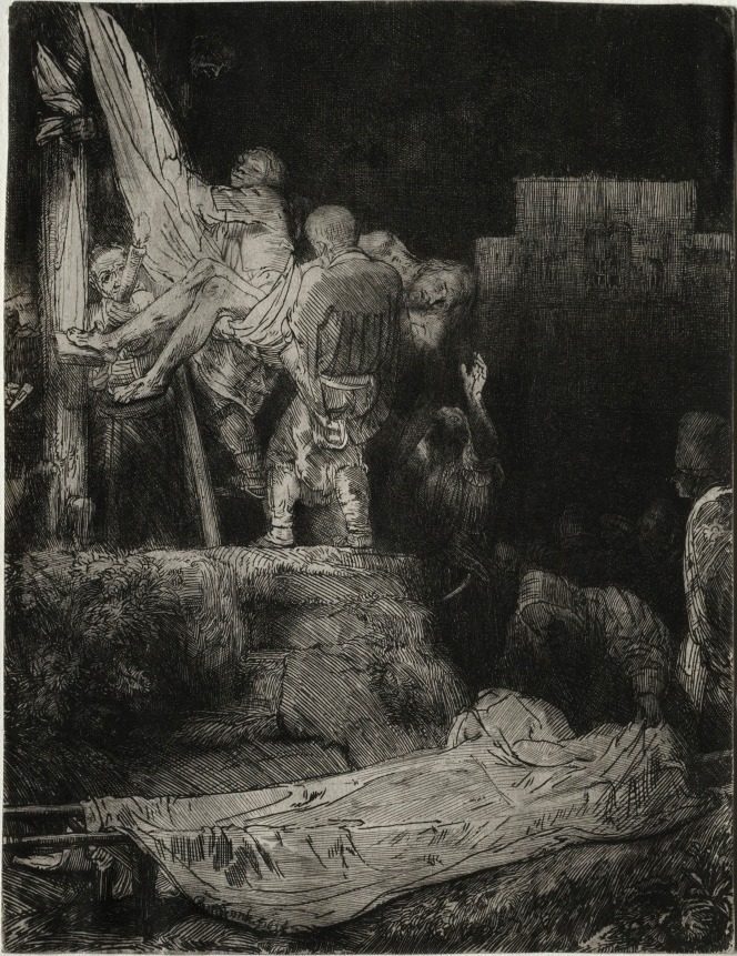 The Descent from the Cross by Torchlight by Rembrandt van Rijn (Dutch, 1606–1669)