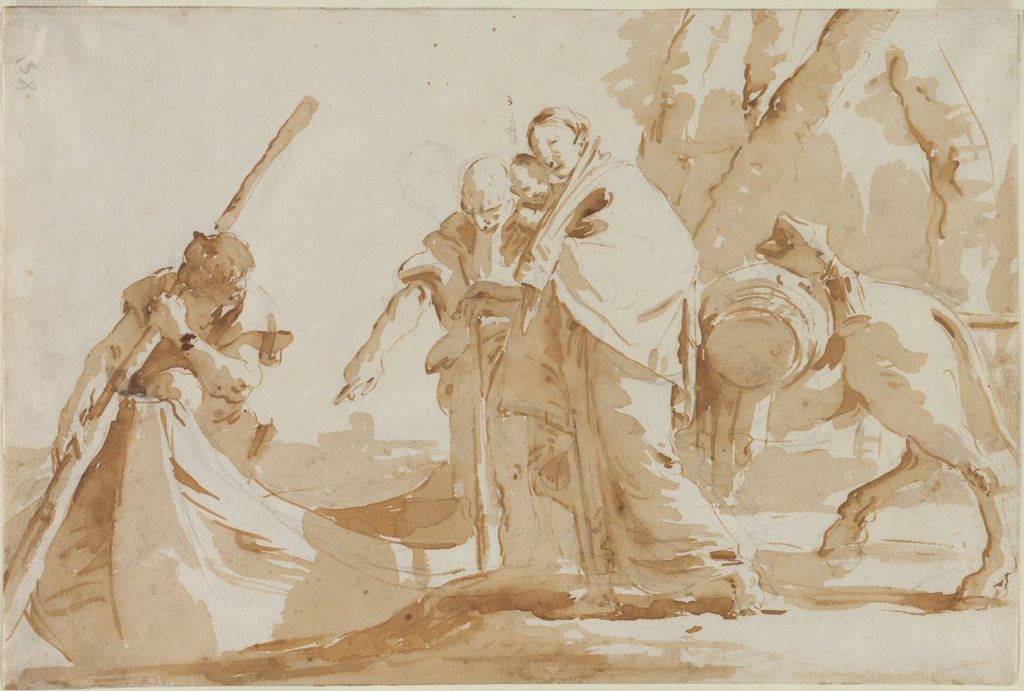 Flight into Egypt: The Embarkment of the Holy Family by Giovanni Battista Tiepolo (Italian, 1696–1770)