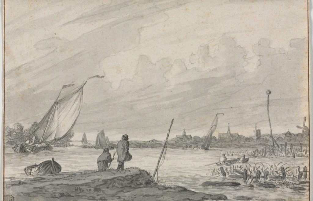 View of Alkmaar with Boats