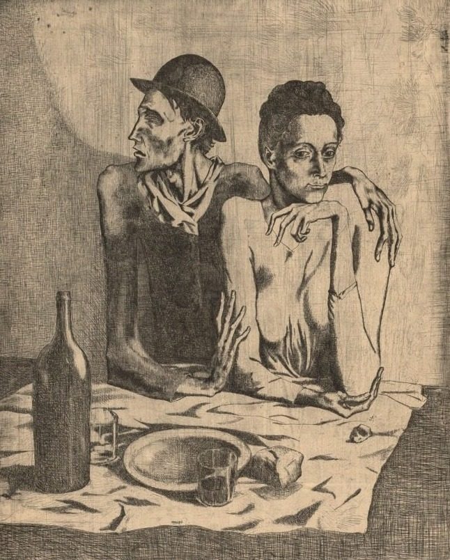 The Frugal Meal by Pablo Picasso (Spanish, 1881–1973)