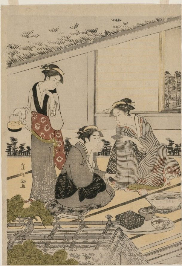 Women in a Tea House by Kubo Shunman (Japanese, 1757–1820)