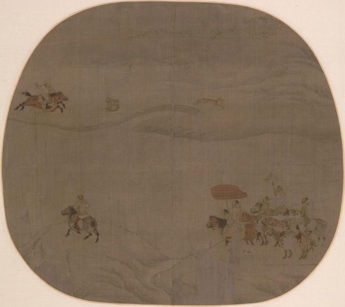 The Autumn Hunt by Chen Juzhong (Chinese, active c. 1201–1207)