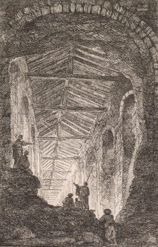 The Antique Gallery by Hubert Robert (French, 1733–1808)