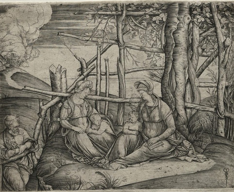 The Holy Family with Saint Elizabeth by Jacopo de' Barbari (Italian, c. 1460/70–c. 1516)