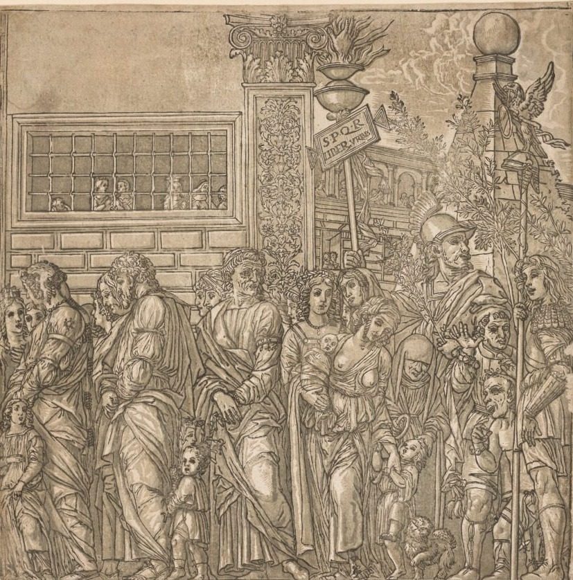 The Triumph of Julius Caesar:  Procession of Men, Women and Children by Andrea Andreani (Italian, about 1558–1610)