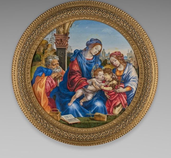 The Holy Family with Saint John the Baptist and Saint Margaret by Filippino Lippi (Italian, c. 1457–1504)
