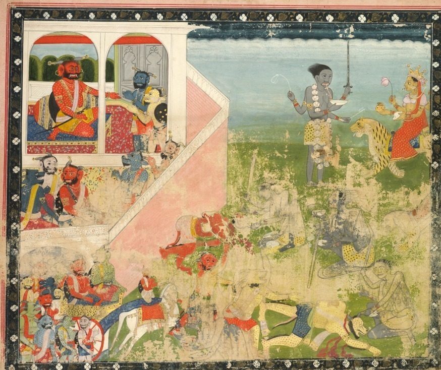 Kali and Devi attack, from a Devi Mahatmya
