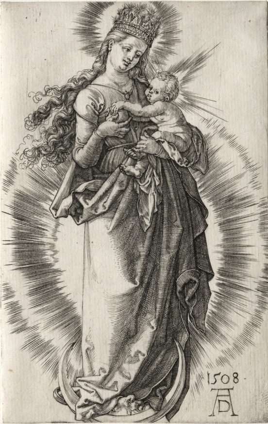 The Virgin with a Starry Crown by Albrecht Dürer (German, 1471–1528)