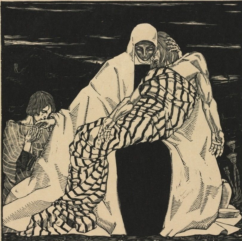 Pietà by Wiktorya J. Gorynska (Polish, 1902–1945)