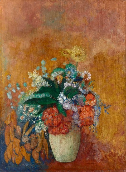 Vase of Flowers by Odilon Redon (French, 1840–1916)