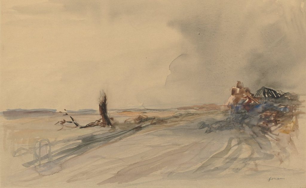 Devastated Land (recto) by Jean Louis Forain (French, 1852–1931)