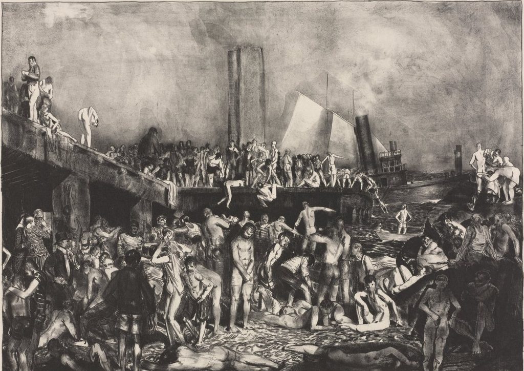 River-Front by George Bellows (American, 1882–1925)