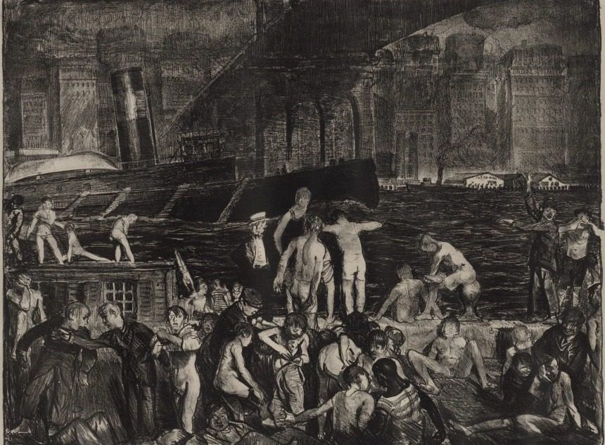 Splinter Beach by George Bellows (American, 1882–1925)
