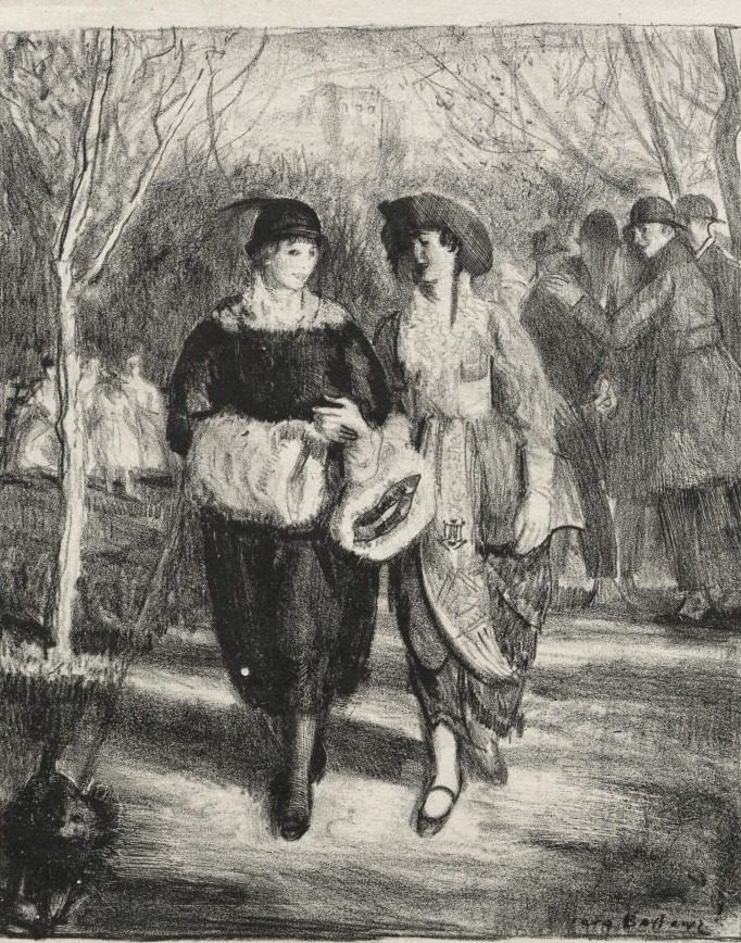Spring, Central Park by George Bellows (American, 1882–1925)