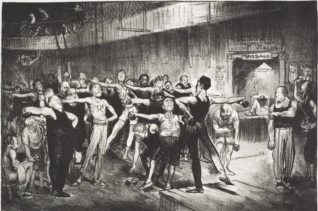 Business Men's Class by George Bellows (American, 1882–1925)
