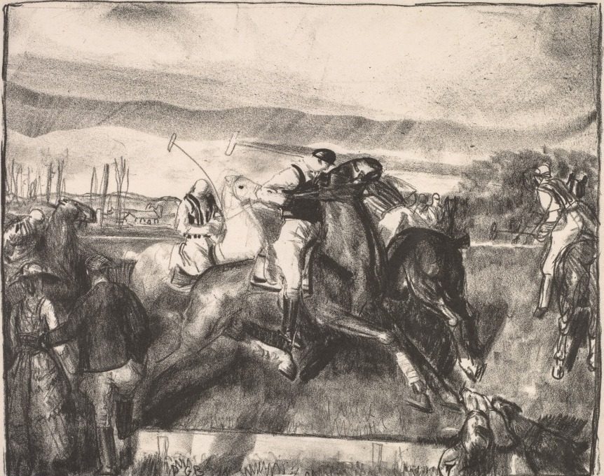 Polo Sketch by George Bellows (American, 1882–1925)