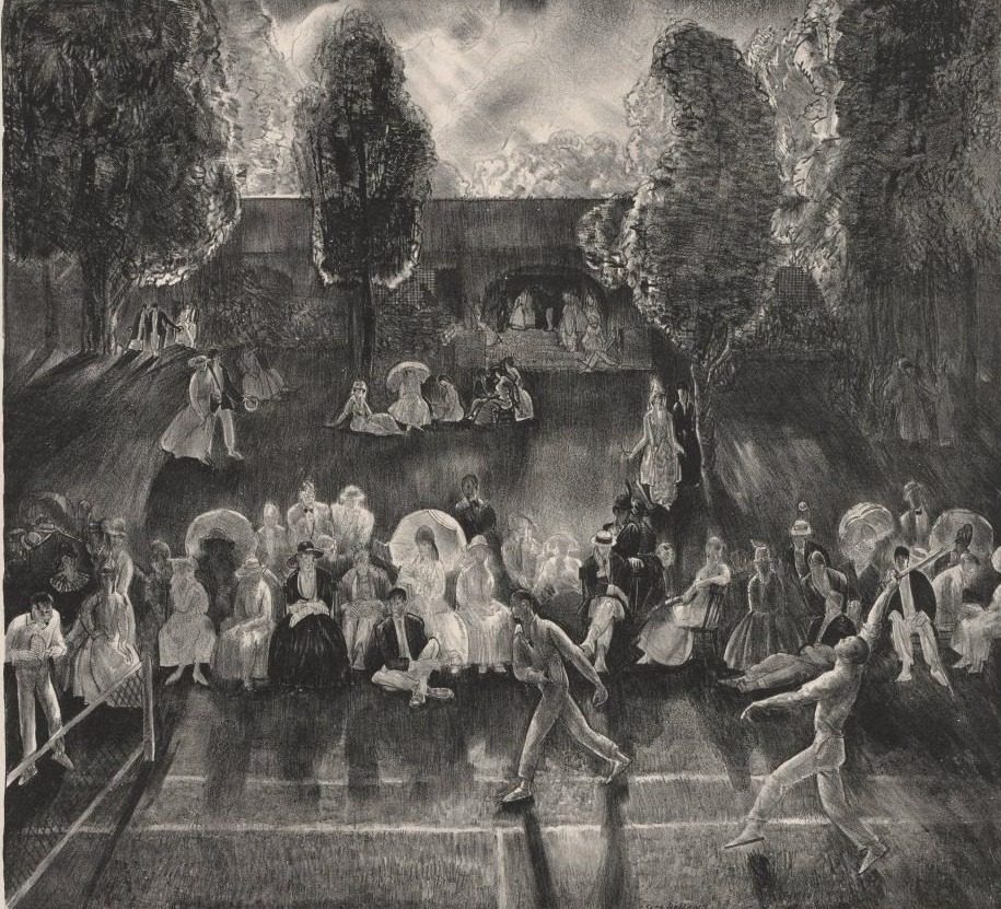 Tennis by George Bellows (American, 1882–1925)