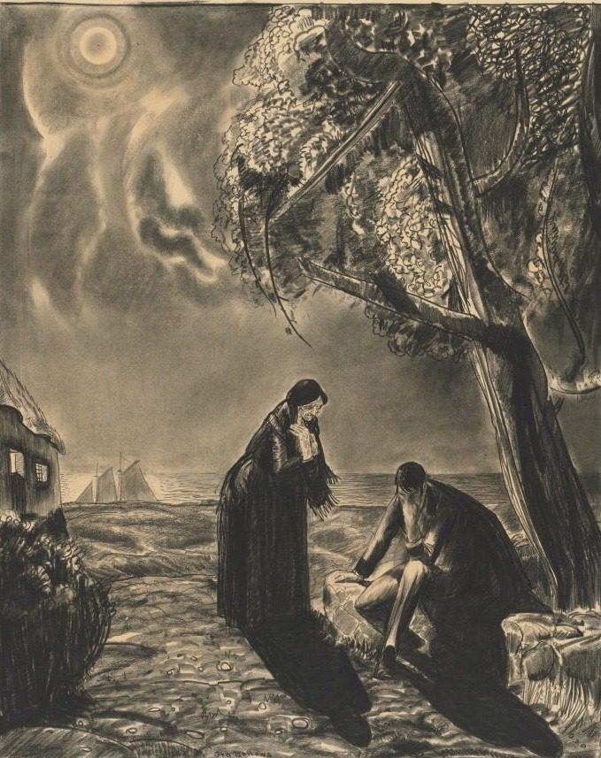 The Hag and the Young Man by George Bellows (American, 1882–1925)