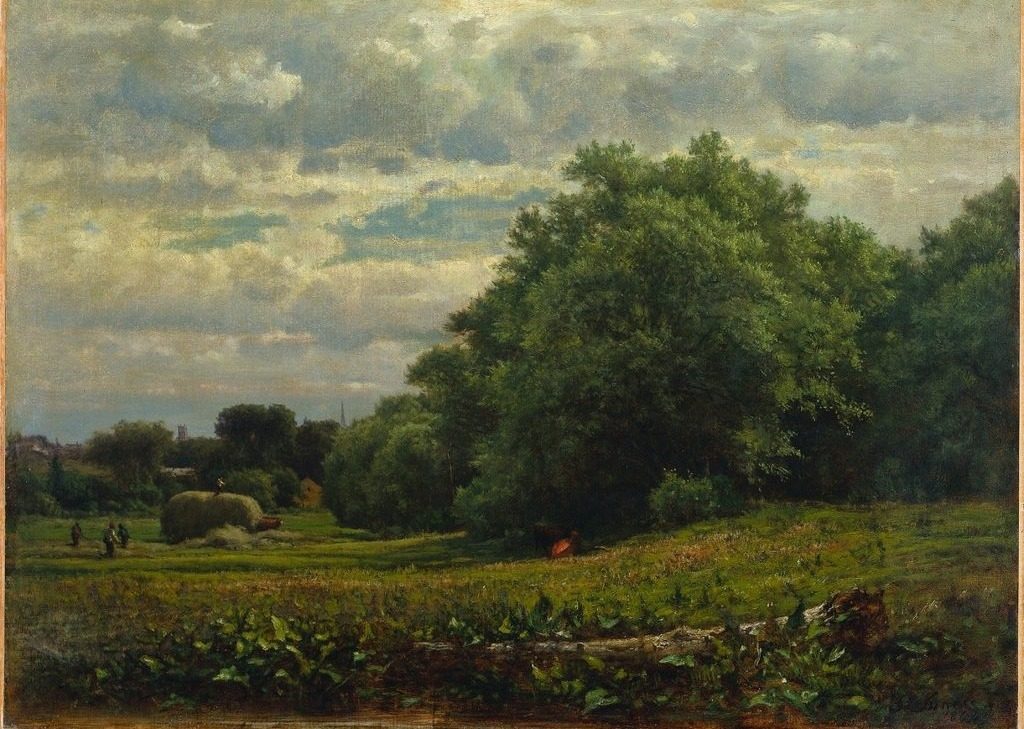 Harvest Time by George Inness (American, 1825–1894)