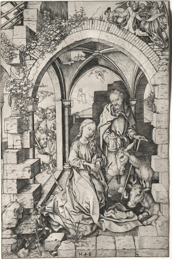 The Nativity by Martin Schongauer (German, c. 1450–1491)