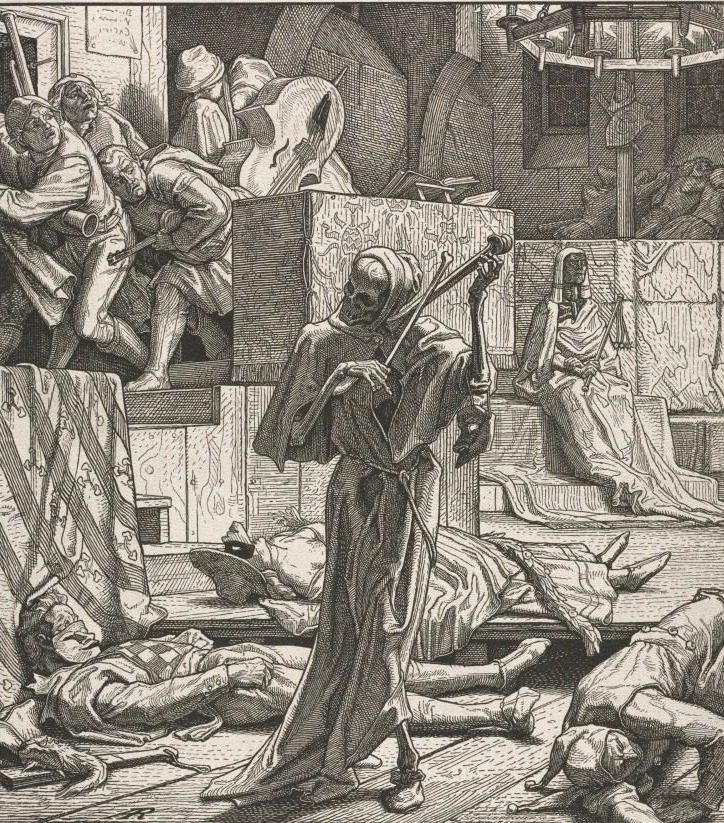 Dance of Death:  Death the Strangler by Alfred Rethel (German, 1816–1859)