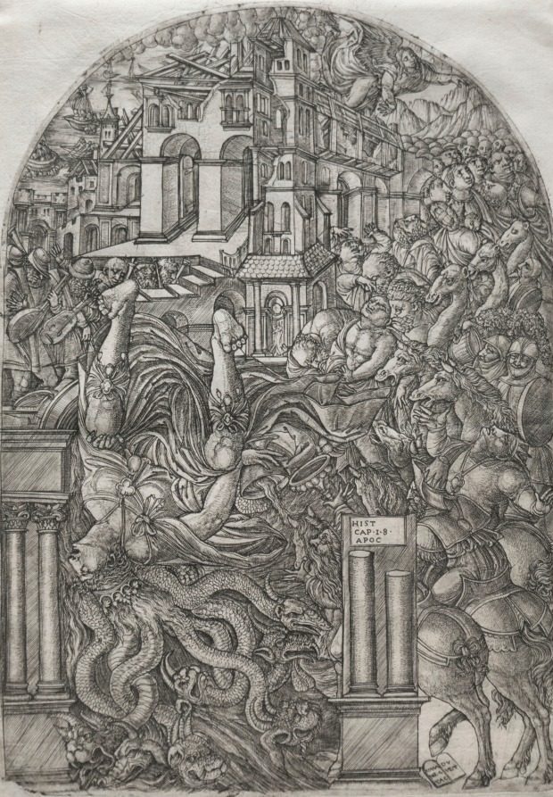 The Fall of Babylon by Jean Duvet (French, 1485–1561)