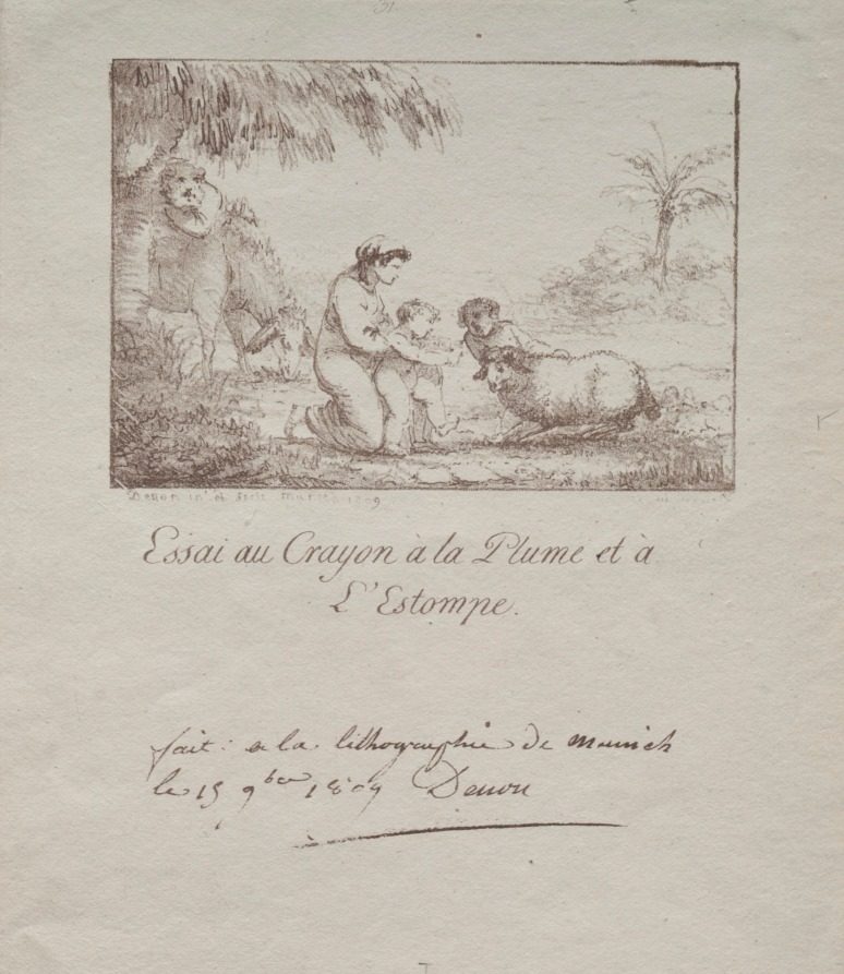 Holy Family on the Flight into Egypt by Dominique Vivant Denon (French, 1747–1825)