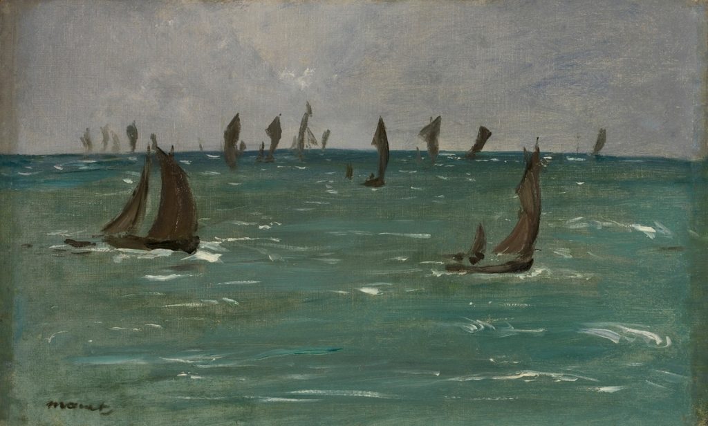 Boats at Berck-sur-Mer by Édouard Manet (French, 1832–1883)