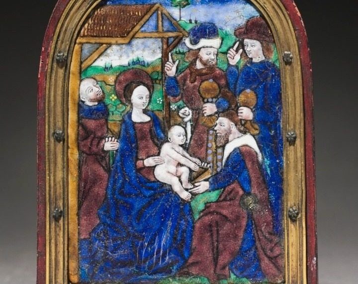 Plaque: Adoration of the Magi by Monvaerni Master (French)