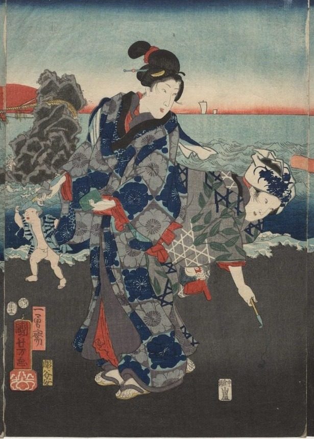 Splendid View at Futamigaura Bay by Utagawa Kuniyoshi (Japanese, 1797–1861)