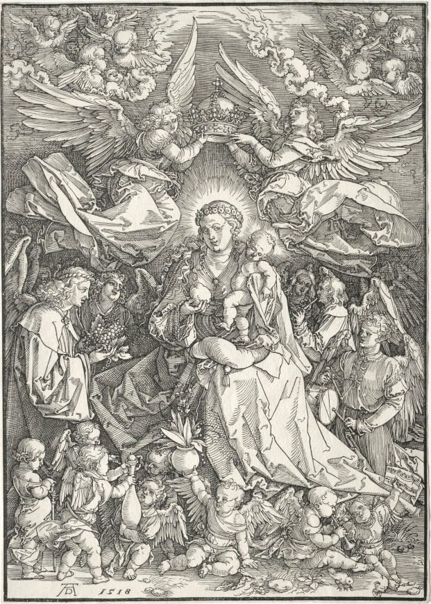 The Virgin Surrounded by Many Angels by Albrecht Dürer (German, 1471–1528)