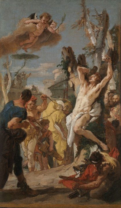 Study for "The Martyrdom of Saint Sebastian" (for the Augustinian monastery at Diessen, Germany) by Giovanni Battista Tiepolo (Italian, 1696–1770)