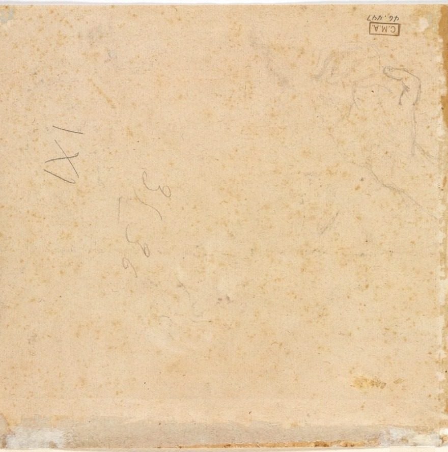 Sketch of a Hand (verso) by Pierre Lenfant (French, 1704–1787)