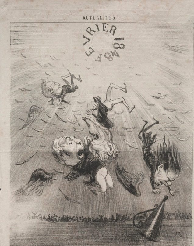 The new Icarus by Honoré Daumier (French, 1808–1879)